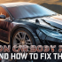 Banner with headline 5 common car body problems and how to fix them